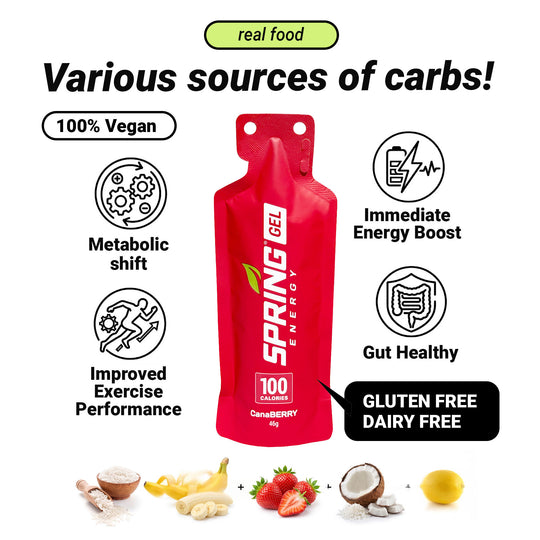 Strawberry Smoothie Gel (Vegan) 100 Kcal- Canaberry