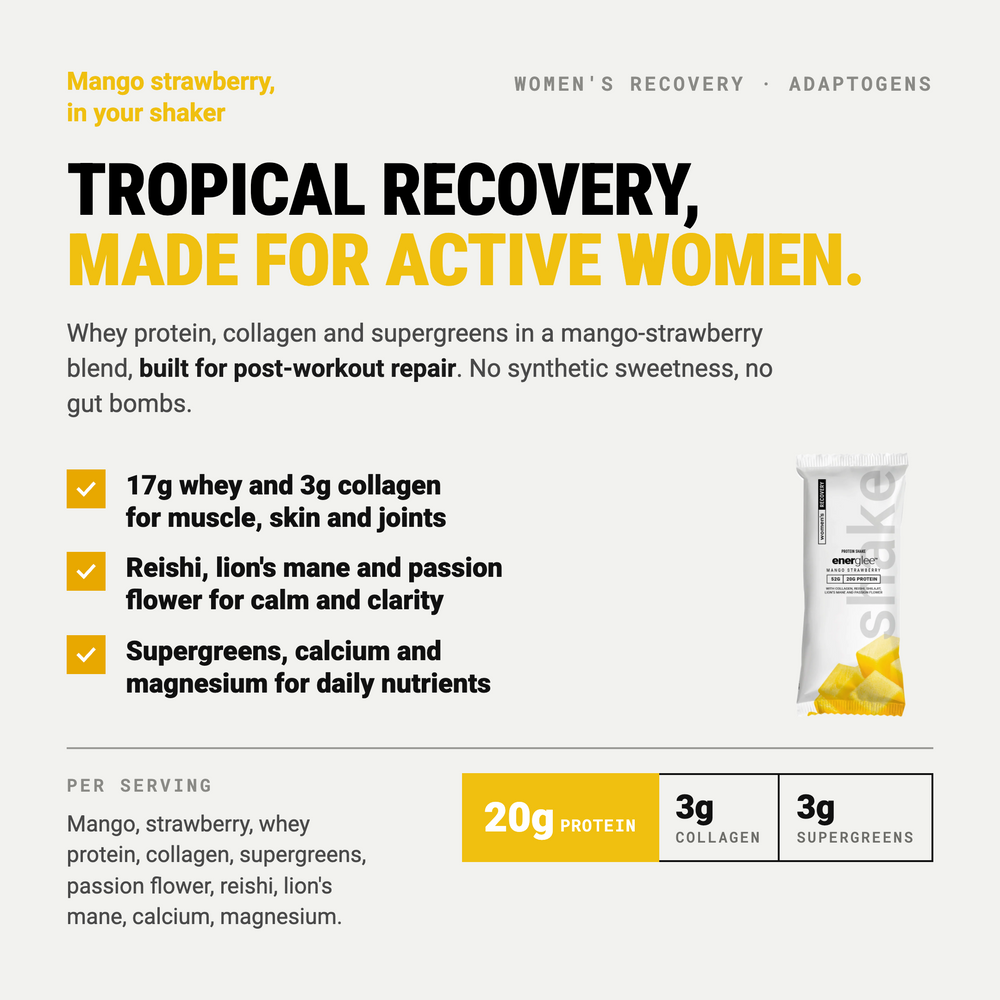 Mango Strawberry Women's Collagen Protein Shake w/Adaptogens