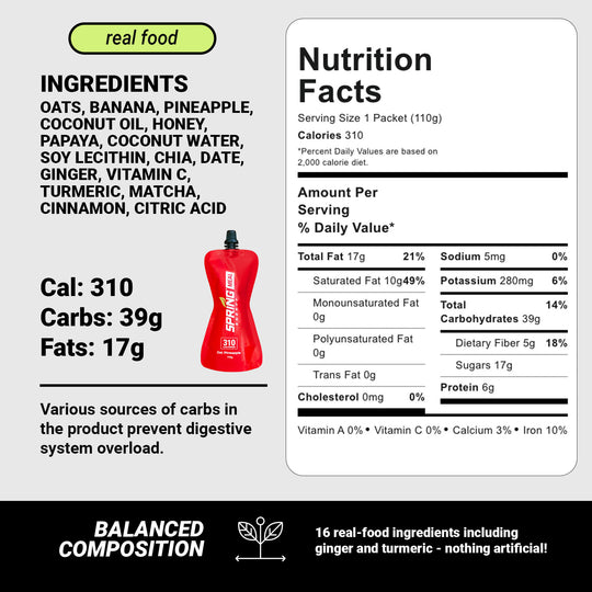 Oat Pineapple Endurance Meal 310 Kcal - Wolf Pack