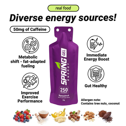 Nuts And Berries with 50 mg Caffeine (Vegan) 250 Kcal- Speednut